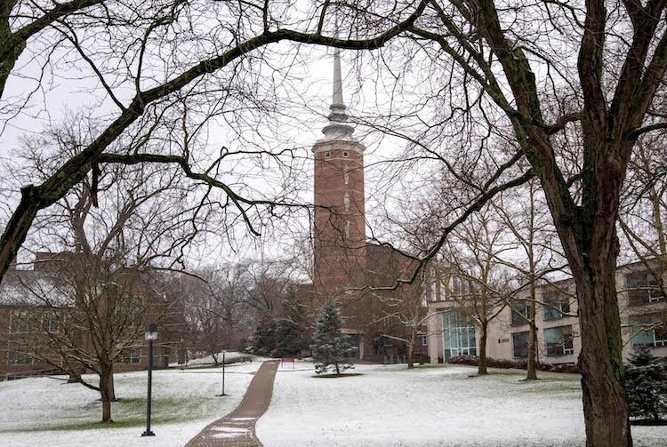 On campus at Wittenberg University