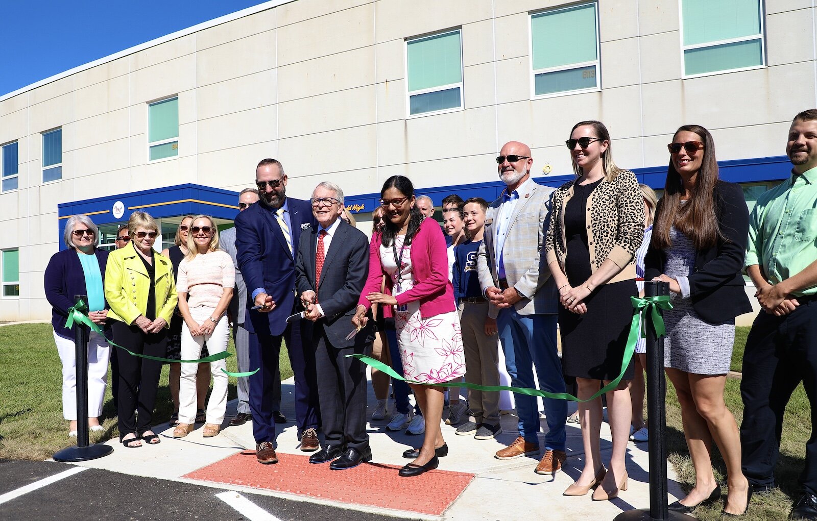 The ribbon cutting at the Health Center at Springfield High School