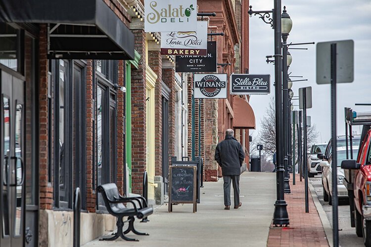 Fountain Avenue is home to many businesses where Hatfield spends a majority of his time during the day.