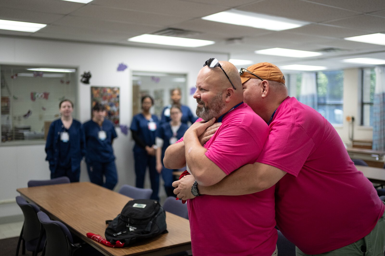Community Leadership Academy participants are asked to demonstrate what they learned from nursing students.