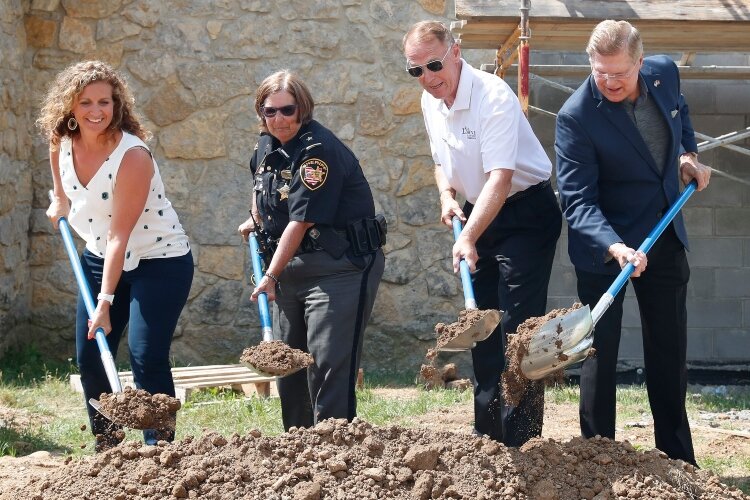 Commissioners and Clark County Sheriff broke ground in June for the new 911 center.