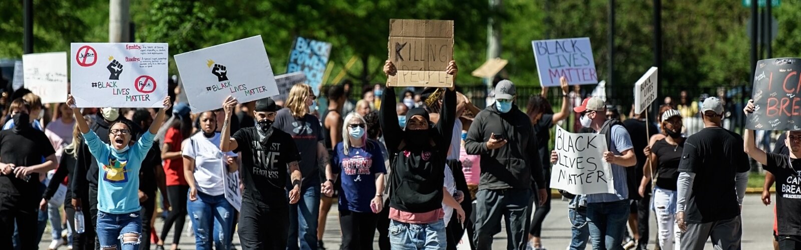 Demonstrators marched in a peaceful protest in Springfield in May after the death of George Floyd in Minnesota.