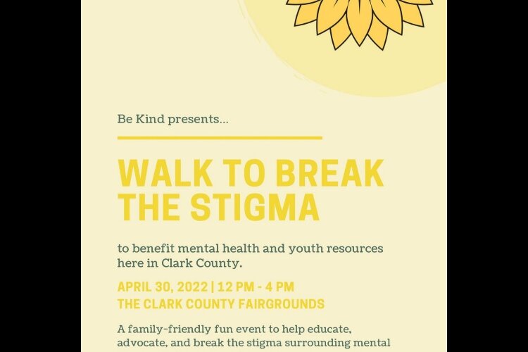 Be Kind will host the first Walk to Break the Stigma at the Clark County Fairgrounds.
