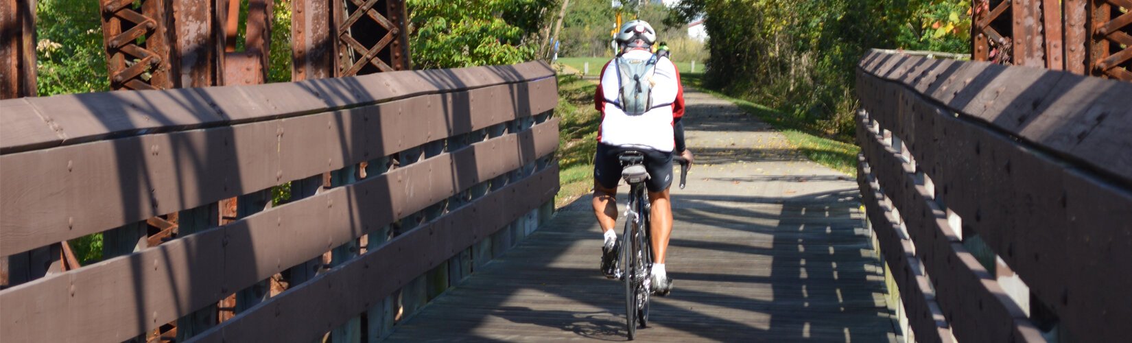 An infrastructure of abandoned rail corridors amidst natural beauty that connects a vibrant cluster of cities and communities, results in the Miami Valley Bike Trails network.