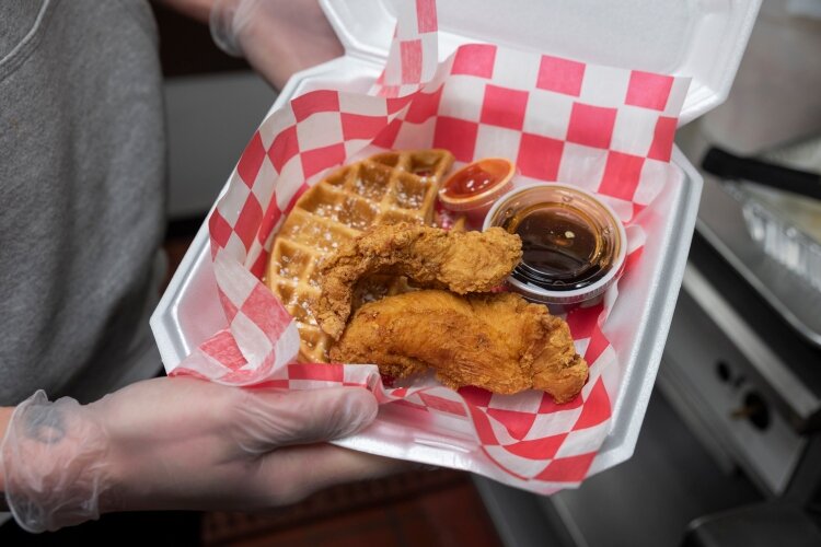 No lengthy menu here. Bubby's Chicken & Waffles focuses on serving their namesake food as menu staples.
