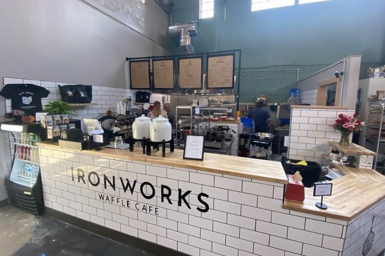 Ironworks Waffle Cafe is whipping up sweet and savory gormet waffle concoctions for customers to enjoy.