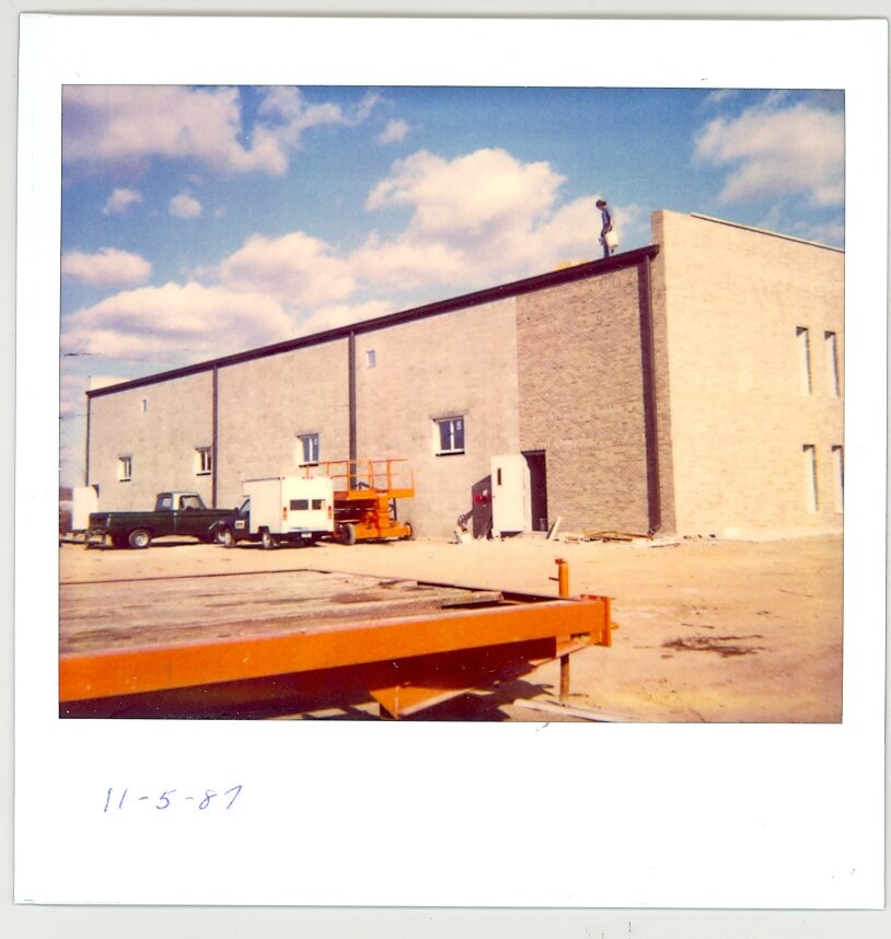 Woeber Mustard Comany's plant under construction.
