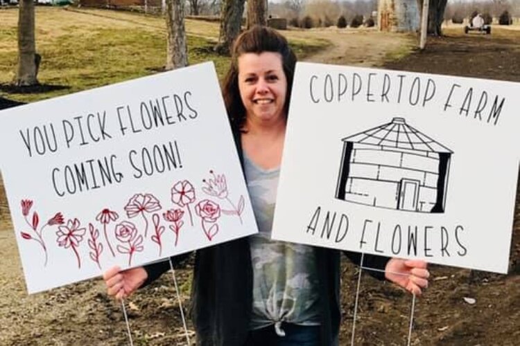 Emily Berner and her husband Josh planned for and prepped for their new business - Copper Top Farm and Flowers - through 2020 and recently opened in July 2021.