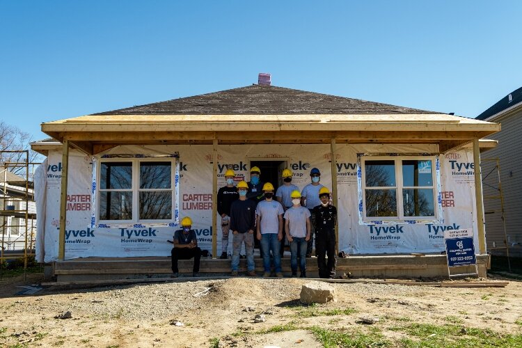 A Clifton Avenue home is being built with the help of Springfield-Clark CTC students through a program by Neighborhood Housing Partnership.