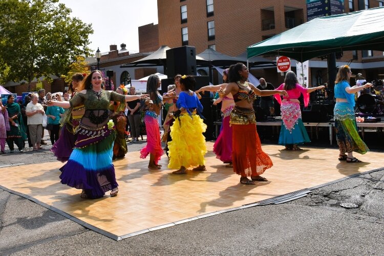 Belly dancers were among the many live performances at CultureFest.