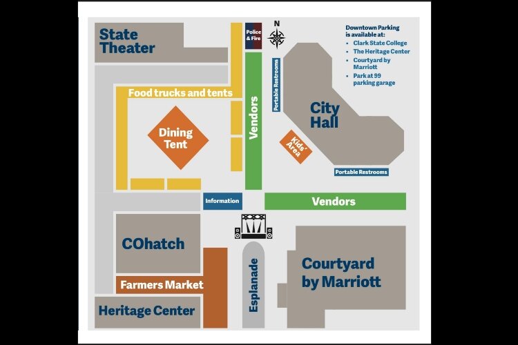 The new layout for the revitalized CultureFest.