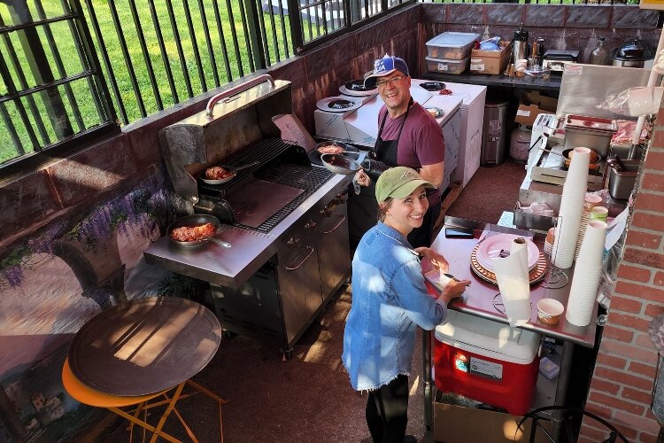 The outdoor kitchen is one of the many unique aspects of Eatly.