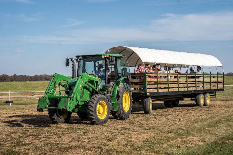 Fall time offers hayrides and more at Evans Family Ranch.
