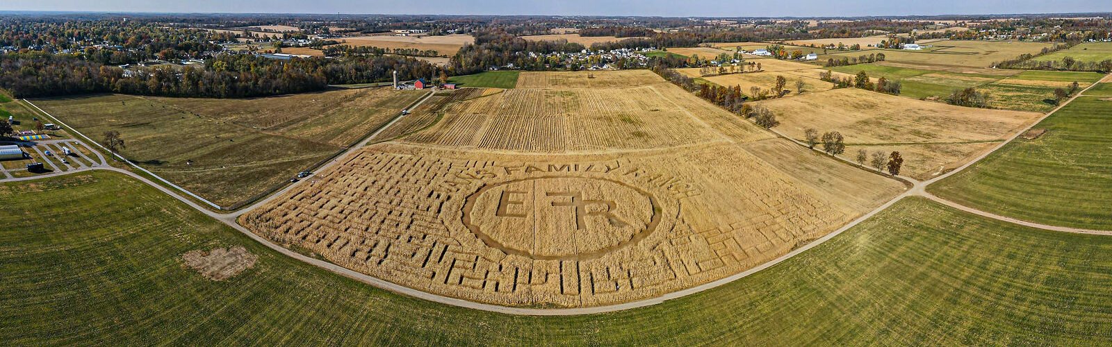 Evans Family Ranch corn maze.