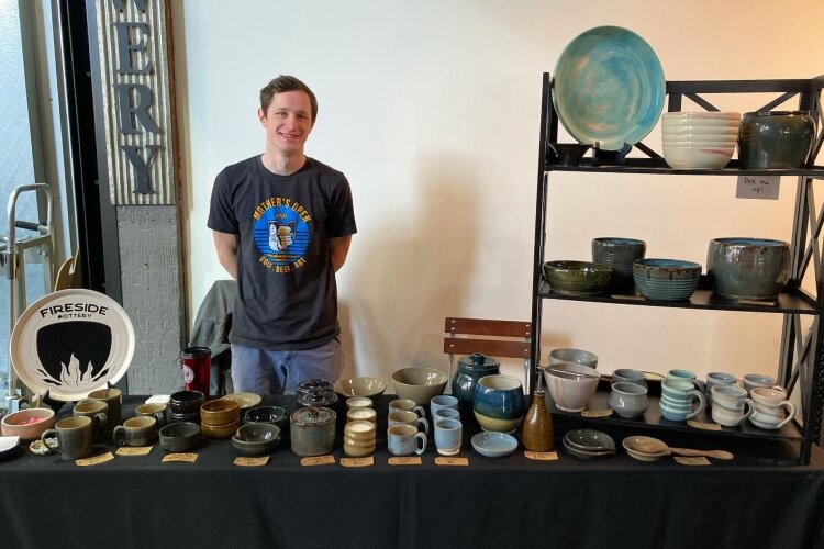 Casey Luther is the owner and creator at Fireside Pottery.