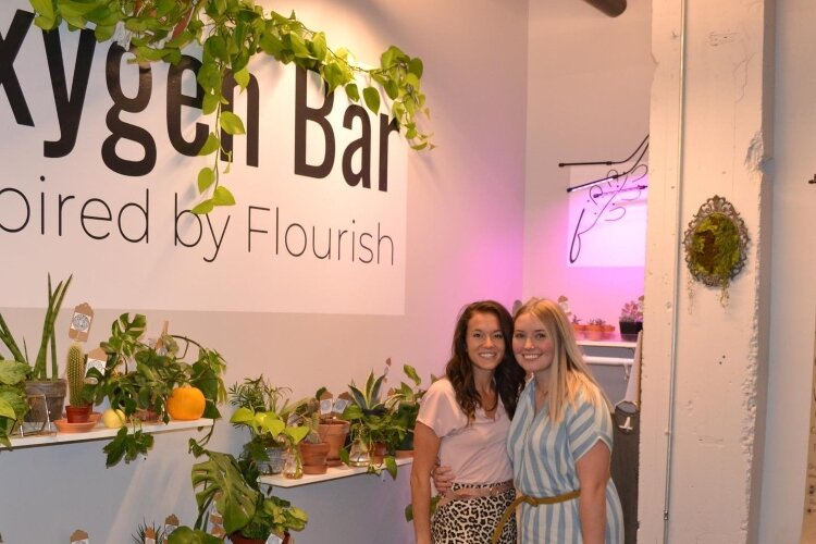Local florist business Flourish featured Oxygen Bar - Inspired by Flourish inside the rotating vendor space throughout the end months of 2020. The shop featured plants and other items that could be purchased by scanning QR codes.