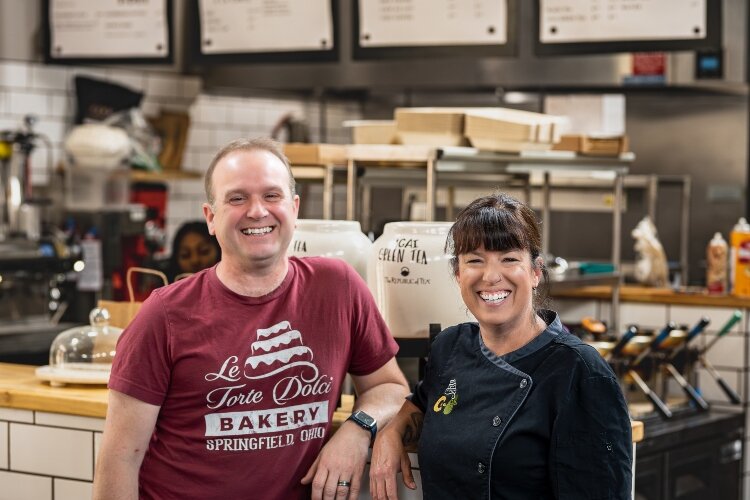 Dan and Lisa Freeman, owners of Le Torte Dolci, Salato Deli, Crust & Company and Ironworks Waffle Cafe.