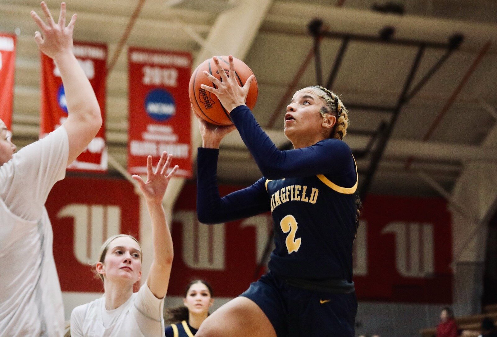 This school year, the Girls Varsity Basketball Team advanced to the District Finals for the first time in school history.