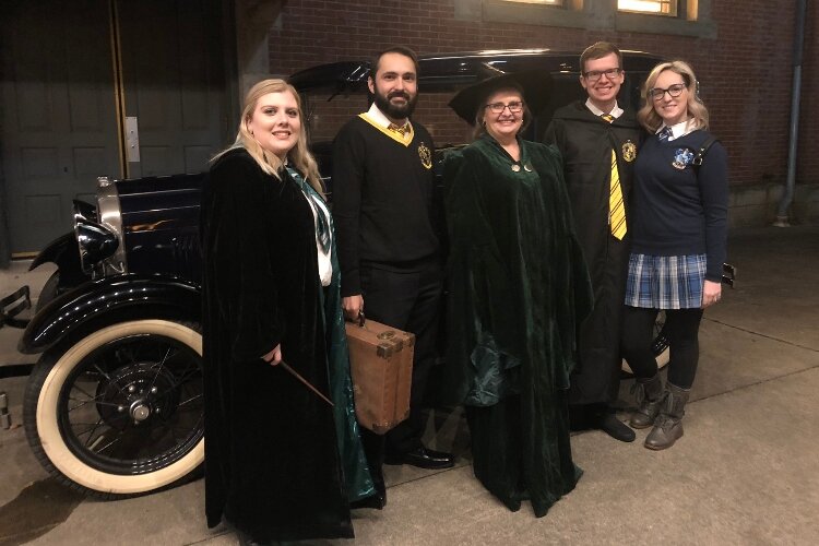 Attendees dress in Harry Potter-themed costumes for Wizarding World events presented by the Clark County Historical Society.