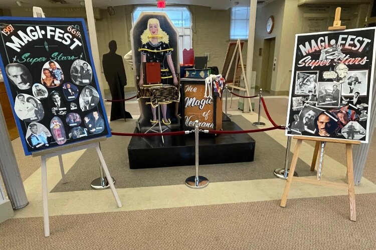 Displays of Hermann Carr's career as a local magician are on display within the Clark County Historical Society at the Heritage Center in Downtown Springfield.