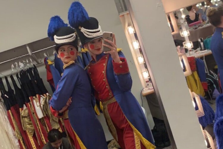 Dina Rulli-Heaphey (right) has multiple parts in the BalletMet performance of The Nutcracker in Columbus.