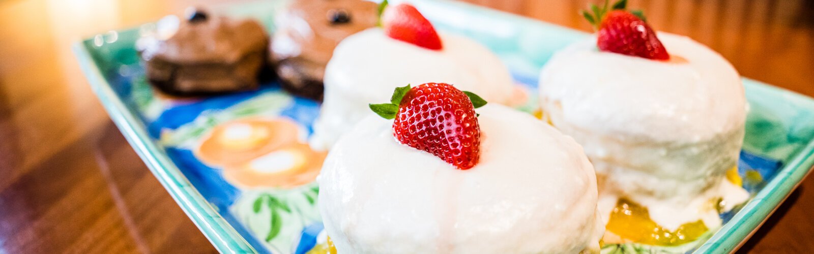 A tray of desserts from Eatly.