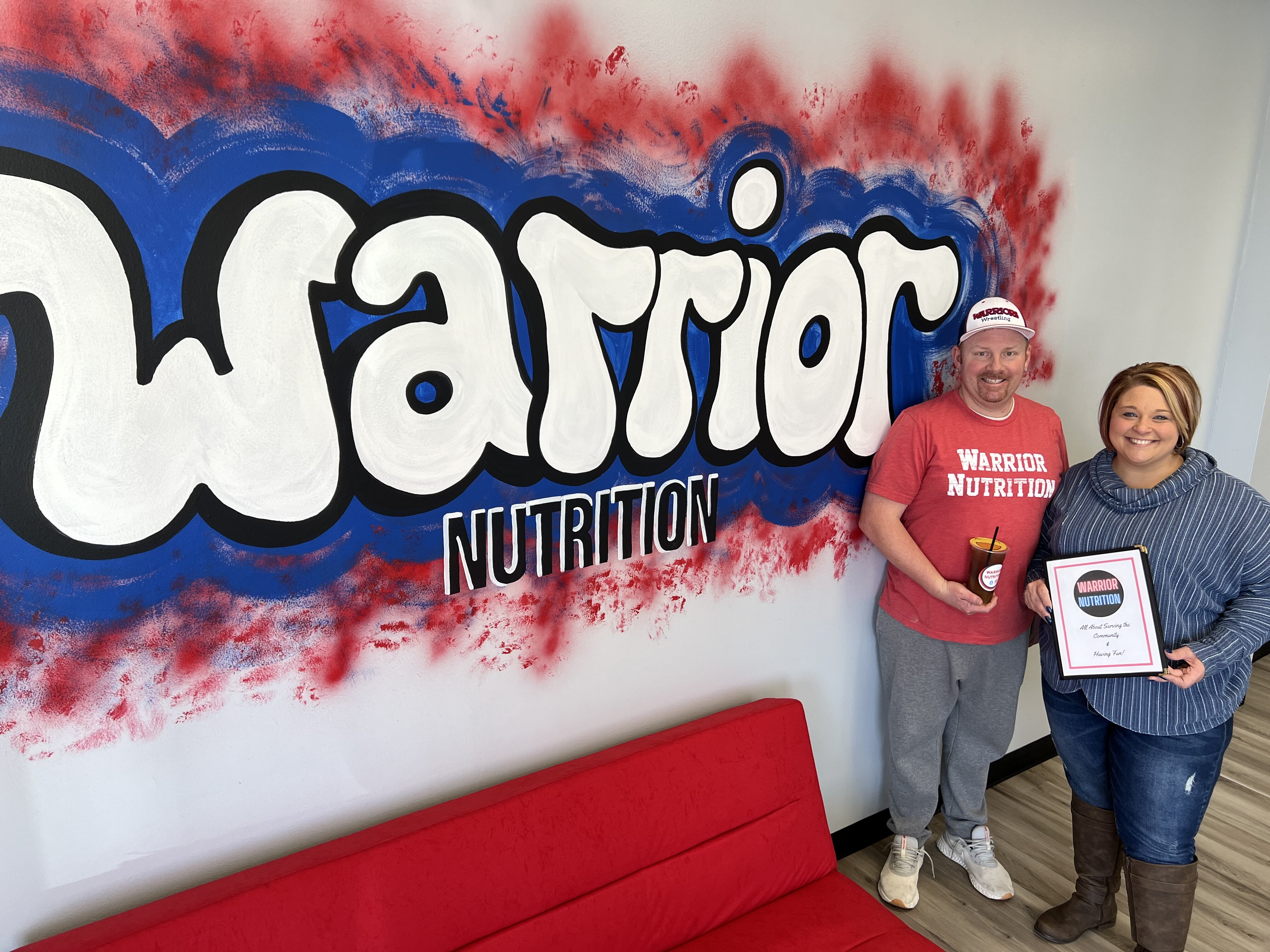 James and Danielle Chapman opened Warrior Nutrition in December 2021.