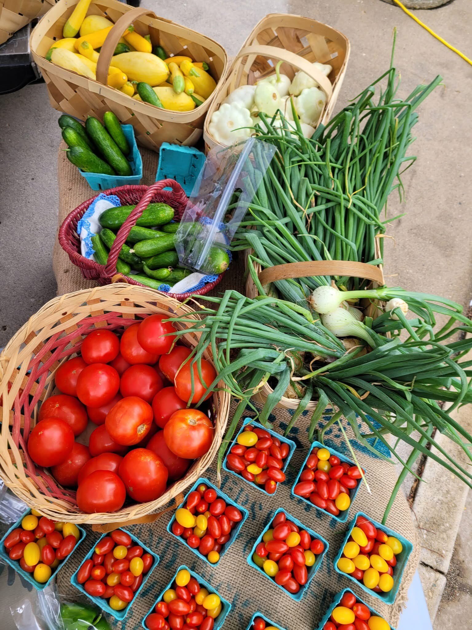 Fresh produce avaliable at the Springfield Farmers Market