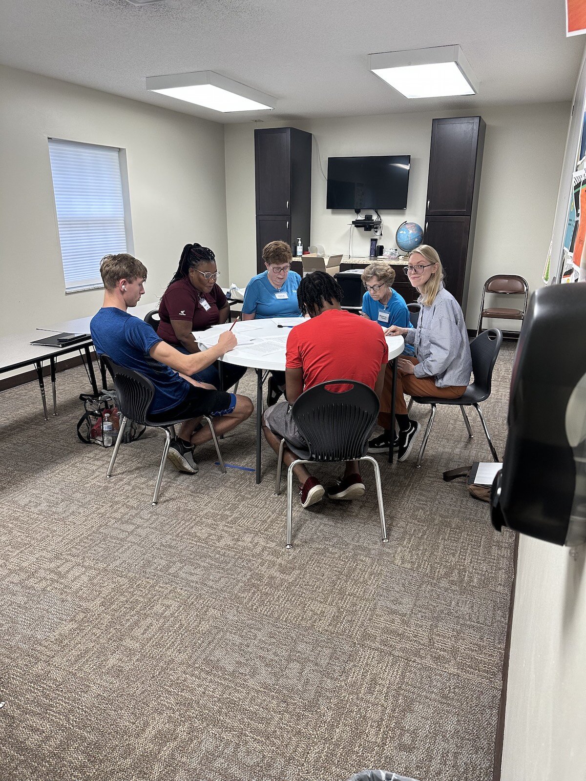 The Welcome Project hosted by Southgate, organized by the Nehemiah Foundation, and equipped by the Literacy Center, harnessing volunteers from 20+ local churches.