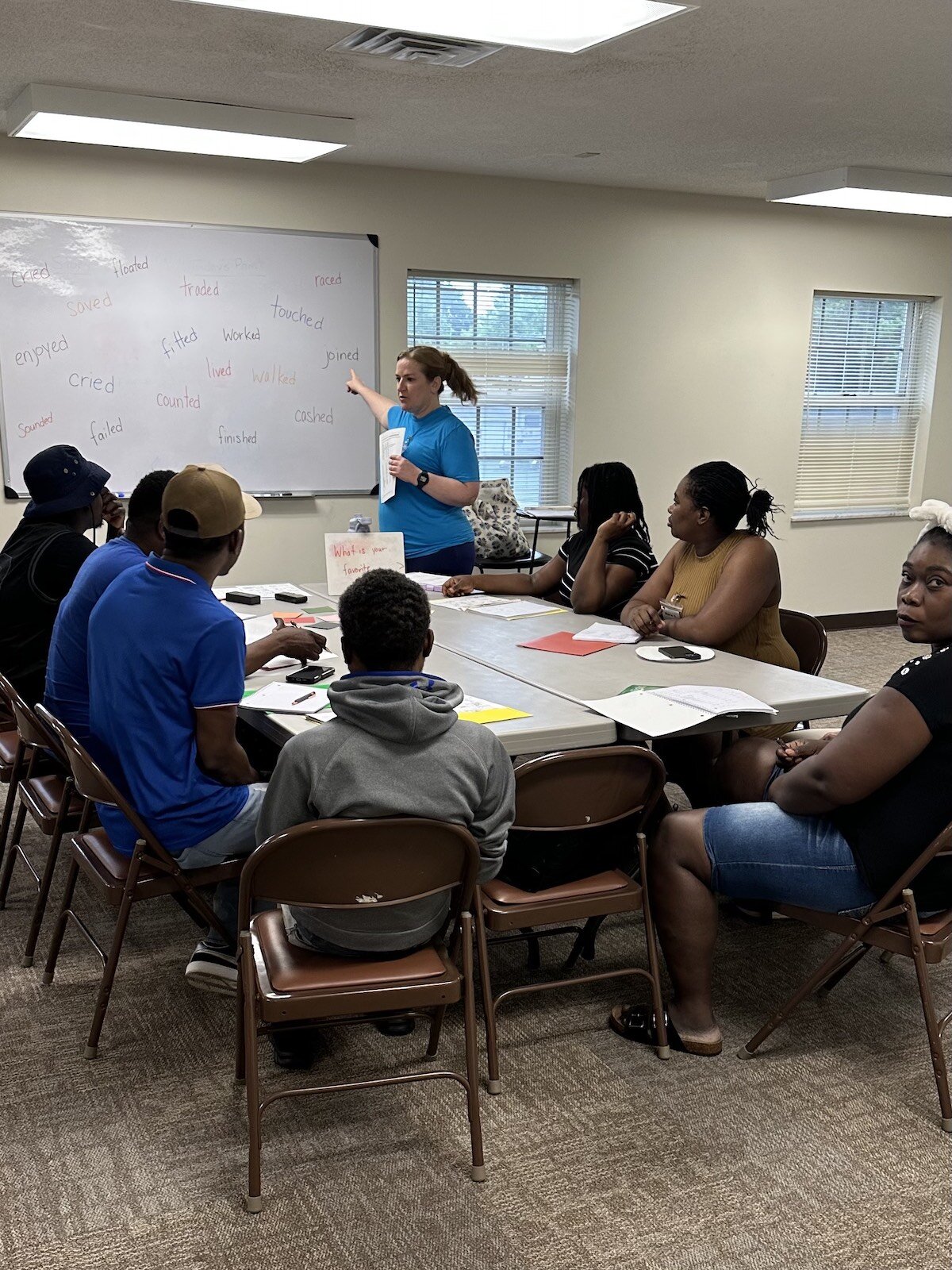 The Welcome Project hosted by Southgate, organized by the Nehemiah Foundation, and equipped by the Literacy Center, harnessing volunteers from 20+ local churches.
