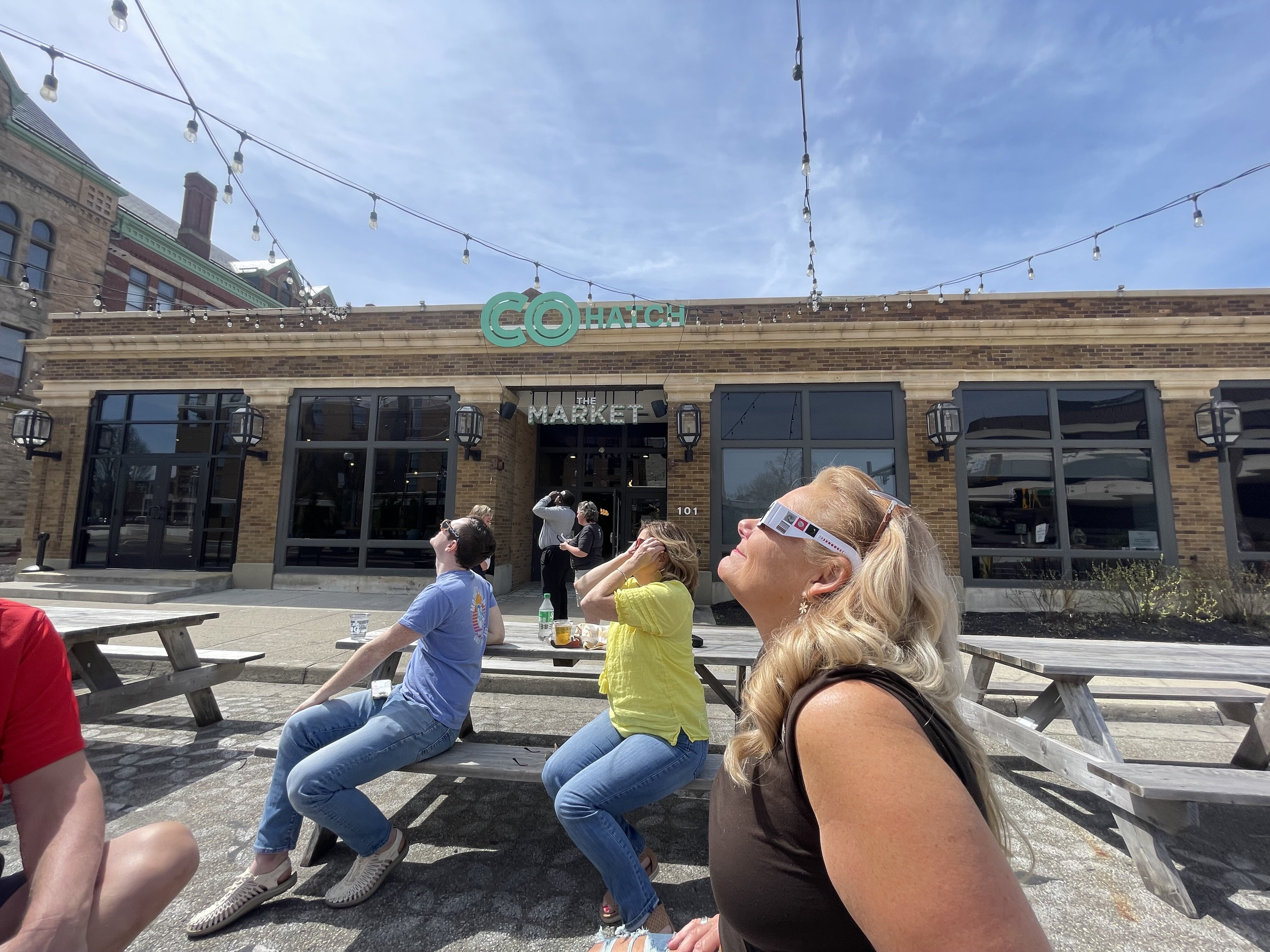 Vistors and locals turned out for the Eclipse Over Springfield celebration.