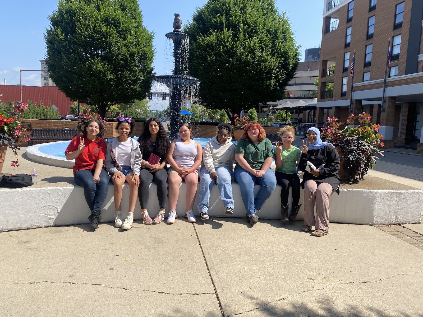 On-The-Rise participants in Downtown Springfield.
