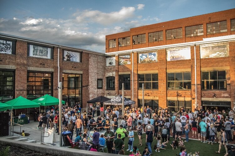 IndieCraft returns to Mother Stewart's this weekend after having to cancel in 2020. Pictured is 2019's inaugural IndieCraft that drew large crowds to the Downtown Springfield brewery.