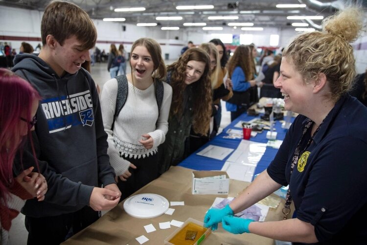 The Ohio Bureau of Criminal Investigation taught students some of the testing strategies they use in their jobs.