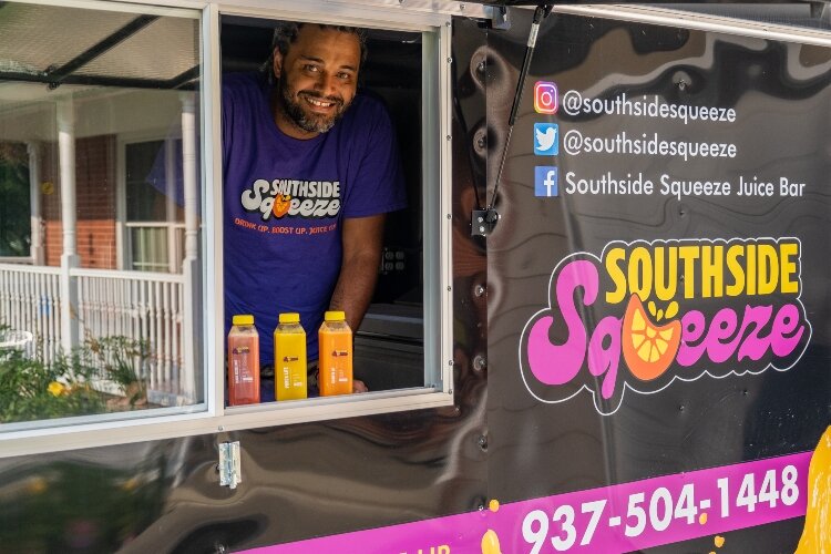 The juice truck from Southside Squeeze - co-owned by Craig Williams - has become a staple of many local events recently.