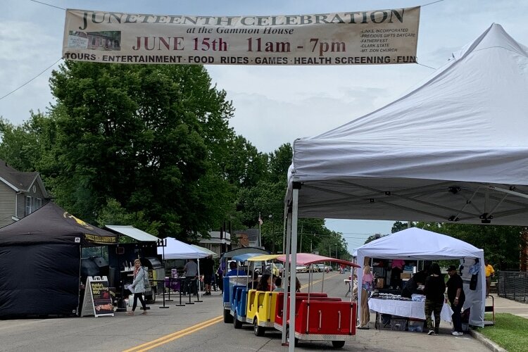 The annual Juneteenth Celebration at the Gammon House returns this year after cancelling in 2020 because of COVID-19. (Photo from 2019 event)