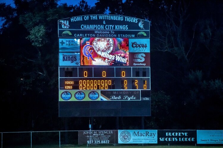 The Champion City Kings won their game 5-0 against the West Virginia Miners on Tuesday, July 6.