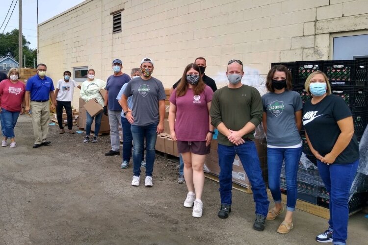 Leadership Clark County members found ways to still serve the community through the COVID-19 pandemic, including planned volunteers days at Second Harvest Food Bank.