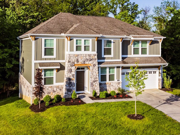 One of the home styles that can be built in Melody Parks, in the Fischer Homes phase of the development.