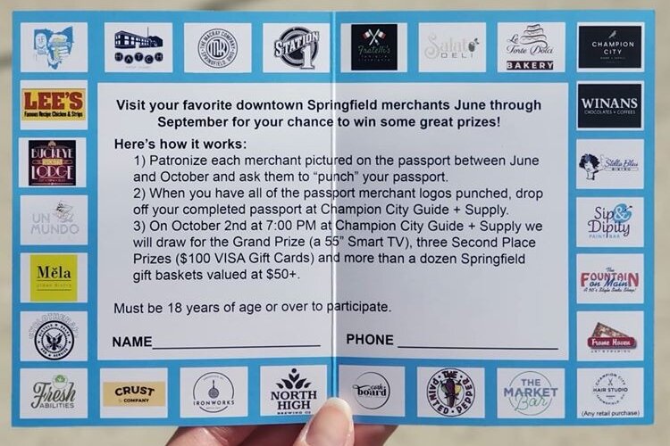 This year, 26 businesses are participating in the Downtown Passports. Stop in to any of them to get yours.