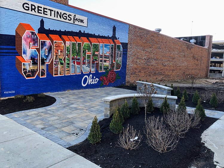 The site adjacent to Bushnell Building has been converted into a pocket park.