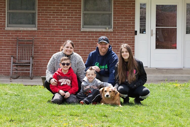 Vicki Rulli of Springfield PorchPortraits shot this photo on what happened to be a member of this family's 40th birthday.