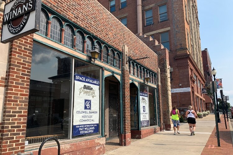 The Olive Kissel Buildings, including this one that is soon to house Firefly Boutique and Pretzelmaker, are within the newly-named Springfield Downtown Historic District.