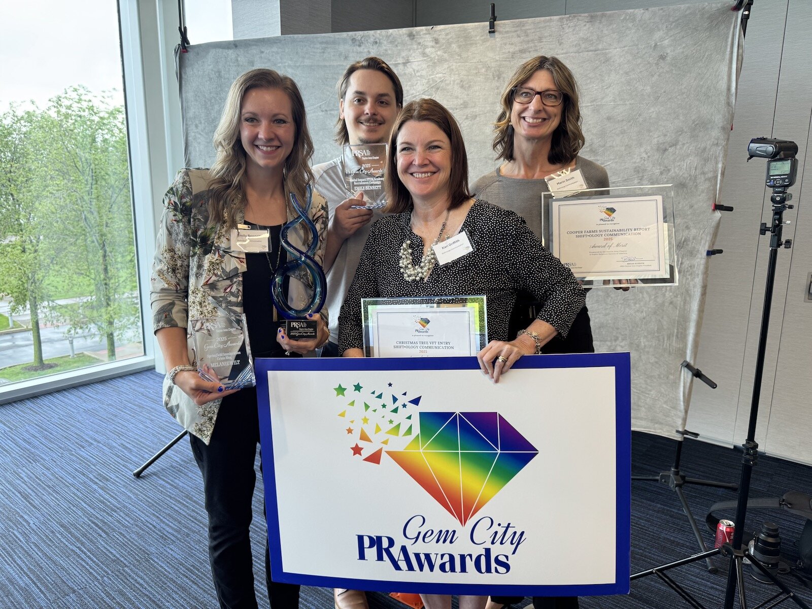 Shify-ology received five awards at the PRSA Gem City Awards.