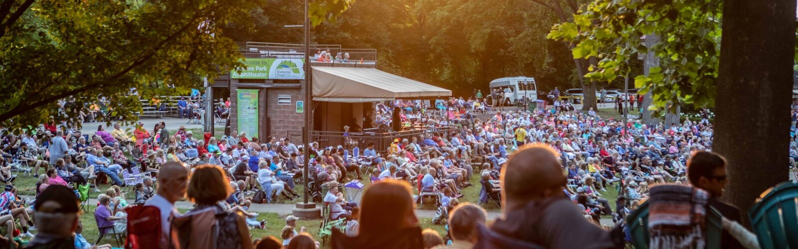 Not a bad seat: Crowds returned to Veterans Park this month for the annual Summer Arts Festival, after the events took a pause last year because of the COVID-19 pandemic. 