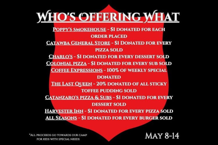 More of the 19 businesses across Clark County that will support the Salvation Army of Springfield when patrons make purchases during May 8-14.