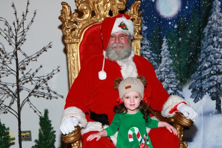 Santa visited kids and families at the Bushnell Building earlier this month.