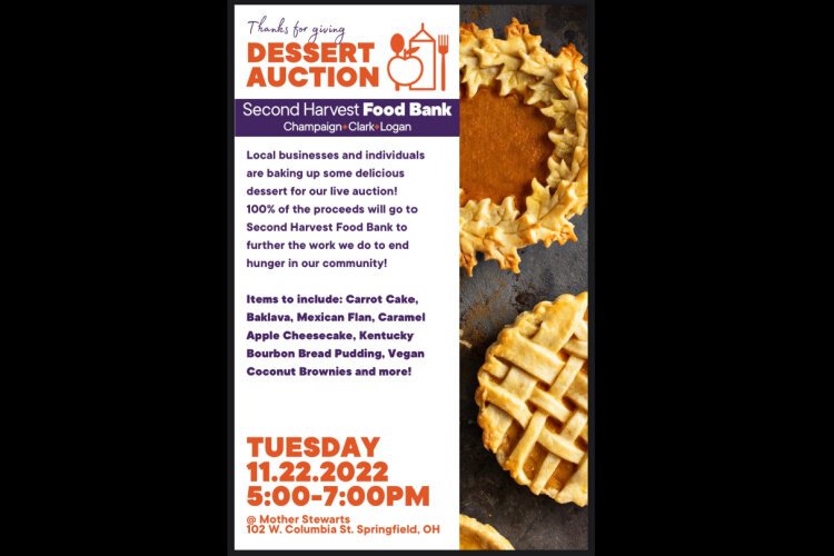 The Thanks for Giving Dessert Auction to support Second Harvest Food Bank is back following a two-year break because of the pandemic.