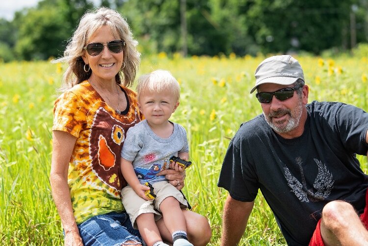 Keep Clark County Beautiful Sunflower Field during South Side in Bloom 2023.