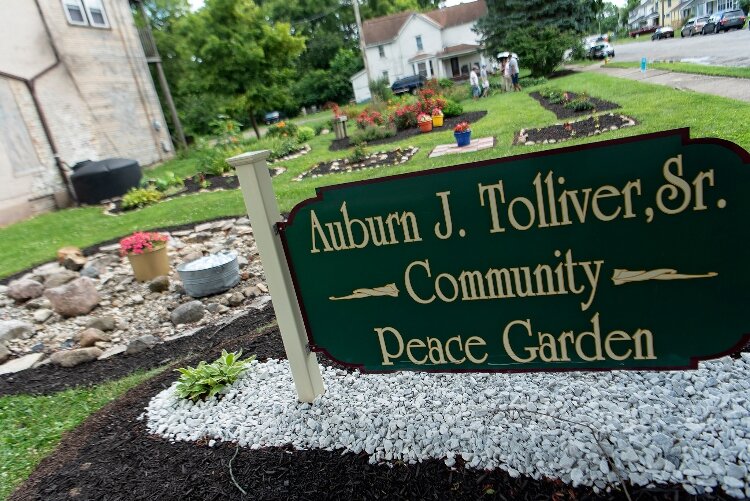 Auburn J. Tolliver Memorial Peace Garden during South Side in Bloom 2023.